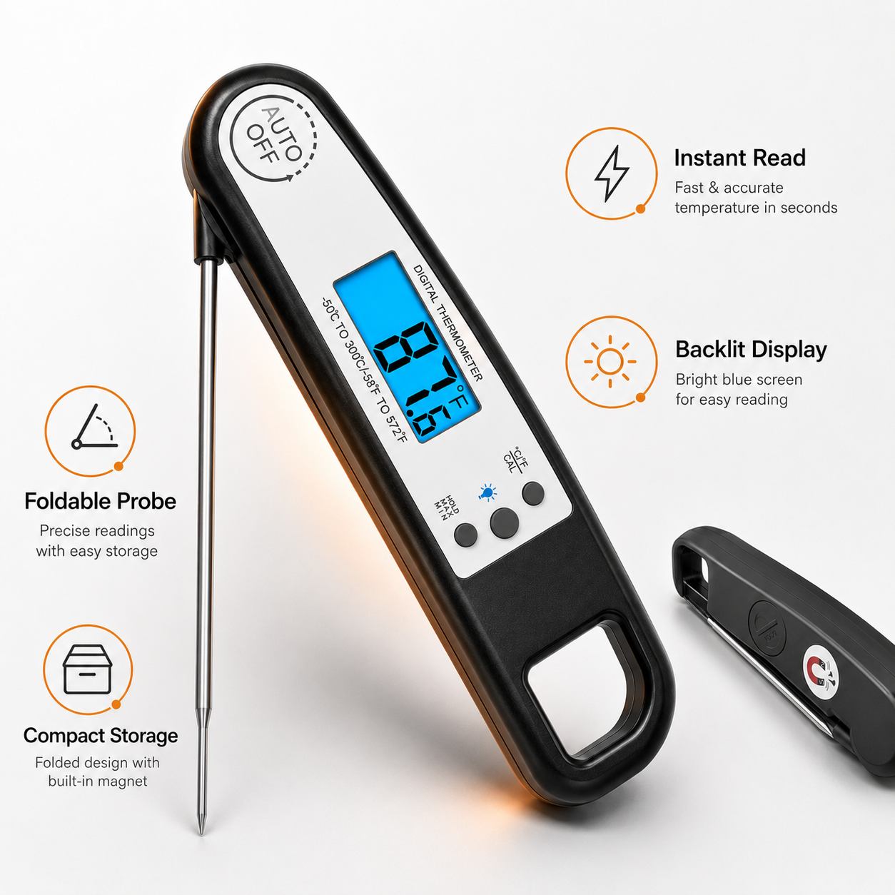 Instant Read Meat Thermometer