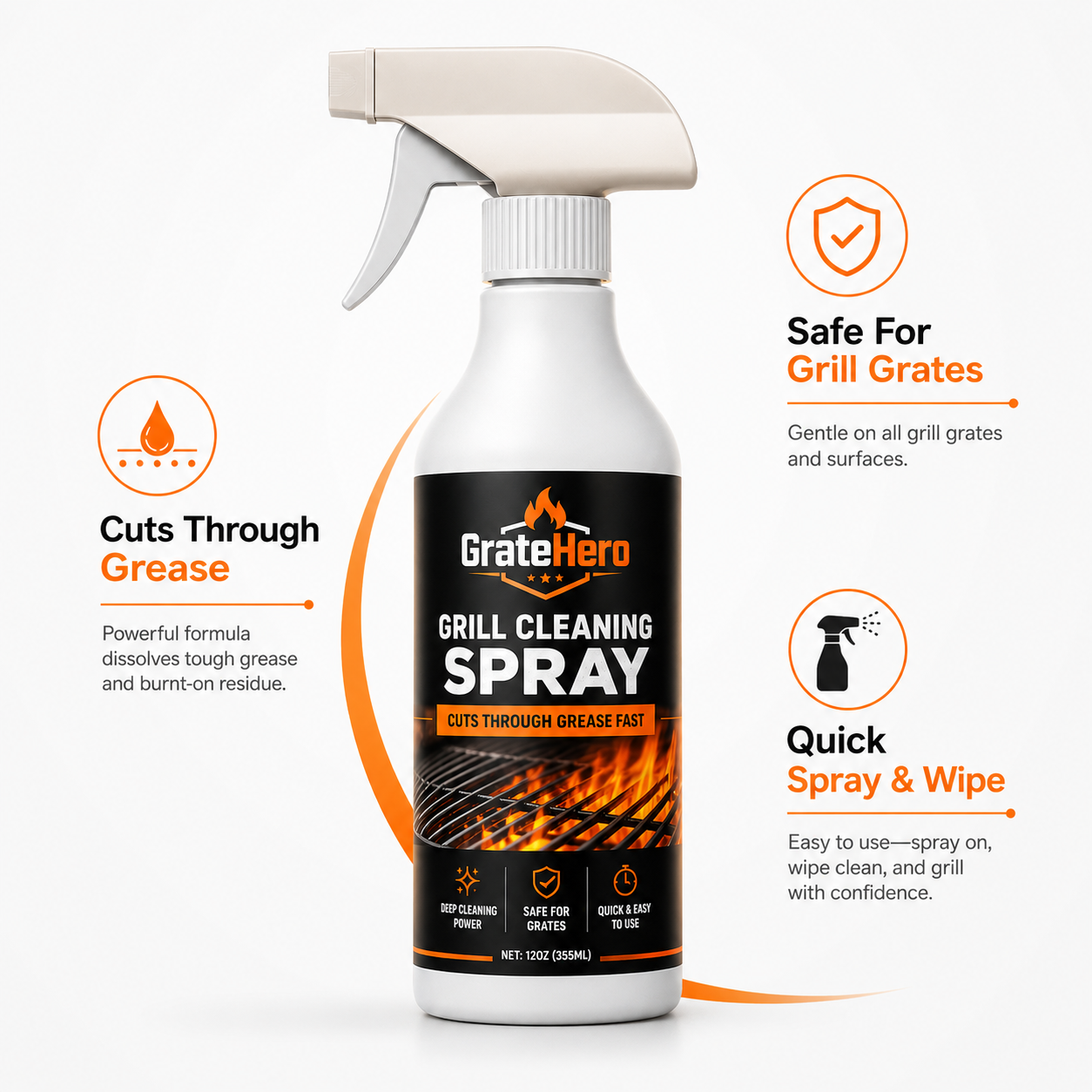 Grill Spray Strong Cleaner